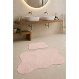 Bonny Home Anatolia 2'li Pudra 80x140 50x70 Cm Büyük Ebat Banyo Paspası Seti Kaymaz Tabanlı Klozet Takımı