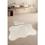 Bonny Home Anatolia 2'li Vizon 80x140 50x70 Cm Büyük Ebat Banyo Paspası Seti Kaymaz Tabanlı Klozet Takımı