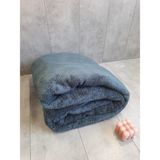 Bonny Home Aurora Antrasit Çift Kişilik Welsoft Peluş Battaniye - 185 x 220 cm