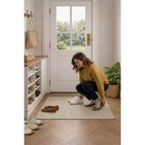 Bonny Home Bej Antre Paspası Kapı Içi Mekan Giriş Halısı Kapı Önü Porlo -7128 - 60 x 100