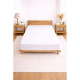Bonny Home Bessy Penye Fitted Lastikli Çarşaf %100 Pamuk Kumaş Tek|çift Kişilik| Battal King Size - Beyaz