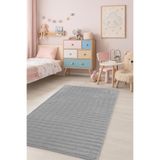 Bonny Home Bubble Gri Çocuk Odası Halısı, 200x280 cm, Makinede Yıkanabilir, Kaymaz Tabanlı, Yumuşak Tüylü