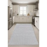 Bonny Home Bubble Gri Mutfak Halısı, 100 x 350 cm, Leke Tutmaz, Yıkanabilir, Kaymaz Tabanlı