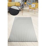 Bonny Home Bubble Krem Peluş Yolluk, 80 x 500 cm, Makinede Yıkanabilir, Kaymaz Tabanlı
