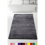 Bonny Home Elite Antrasit 80 x 150 cm Peluş Banyo Paspası, Kaymaz Tabanlı
