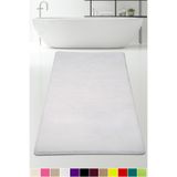 Bonny Home Elite Banyo Paspası, 60x100 cm, Beyaz, Peluş, Kaymaz Tabanlı