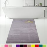 Bonny Home Elite Gri 100x150 cm Peluş Banyo Paspası Kaymaz Tabanlı Pufidik Banyo Halısı Büyük Ebat