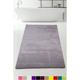 Bonny Home Elite Gri 60x100 cm Banyo Paspası, Peluş Kumaş, Kaymaz Tabanlı