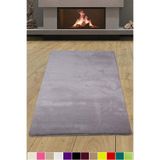 Bonny Home Elite Gri Peluş Leke Tutmaz Yıkanabilir Kaymaz Halı Yolluk, 80 x 200 cm