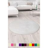 Bonny Home Elite Krem Yuvarlak Çocuk Odası Halısı, 100x100 cm, Yumuşak Kaymaz Tabanlı