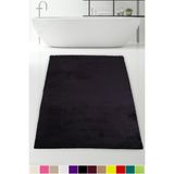 Bonny Home Elite Siyah 100X150 Cm Koseli Pelus Banyo Paspasi Kaymaz Buyuk Ebat Pufidik Banyo Halisi