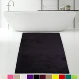 Bonny Home Elite Siyah 120X180 Cm Koseli Pelus Banyo Halisi Kaymaz Buyuk Ebat Pofuduk Banyo Paspasi