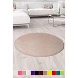 Bonny Home Elite Vizon Yuvarlak Yolluk, 200x200 cm, Peluş, Kaymaz Taban
