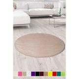 Bonny Home Elite Yuvarlak Vizon Mutfak Halısı, 100x100 cm, Peluş, Kaymaz Tabanlı, Yıkanabilir