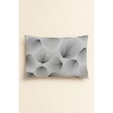 Bonny Home Indiba Gri Desenli 2 Li Yastık Kılıfı Pamuklu Kumaş Fermuarlı - 50 X 70