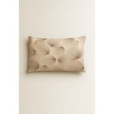 Bonny Home Indiba Kahve Desenli 2 Li Yastık Kılıfı Pamuklu Kumaş Fermuarlı - 001-Renkli - 50x70