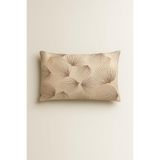 Bonny Home İndiba Kahve Desenli 2'li Yastık Kılıfı, Pamuklu Kumaş, Fermuarlı, 50 x 70 cm