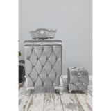 Bonny Home Kapitone MDF Gri 3'lü Çamaşır Sepeti, MDF3lüSet