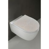 Bonny Home Klozet Kapak Örtüsü, Peluş Vizon, 40 x 45 cm