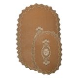 Bonny Home Lisa Vizon 2'li Dantelli Klozet Takımı, Banyo Paspası Seti, 40 x 60 cm