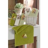 Bonny Home Nakisli Olive Desenli 100 Pamuklu 6Li Mutfak El Havlusu Kurulama Havlusu 30 X 50