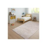 Bonny Home Nova Krem Leke Tutmaz Yıkanabilir Kaymaz Çocuk Odası Halısı, 100 x 700 cm