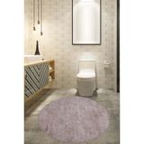 Bonny Home Nova Vizon 120X120 Cm Yuvarlak Kaymaz Pamuk Taban Peluş Banyo Paspası Banyo Halısı