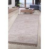 Bonny Home Nova Vizon Çocuk Odası Halısı, 50x80 cm, Ponpon Saçaklı, Leke Tutmaz Yıkanabilir