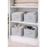 Bonny Home Ordena 4'lü Gri Dolap İçi Düzenleyici Katlanabilir Organizer, 45x24x20 cm