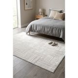 Bonny Home Premium Yatak Odası Halısı Kaymaz Taban Yumuşak Dokulu Modern Krem Cresta - 7024
