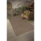 Bonny Home Relax Kahve Kesme Yolluk, 80 x 150 cm, Kaymaz Tabanlı, Makinede Yıkanabilir, Yumuşak Peluş Halı