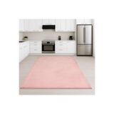 Bonny Home Relax Pembe Mutfak Halısı, Kaymaz Tabanlı, Makinede Yıkanabilir, Yumuşak Peluş, 80 x 450 cm