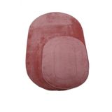 Bonny Home Rivora Pudra 2Li Banyo Halısı Paspası Seti Kaymaz Tabanlı Klozet Takımı