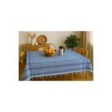 Bonny Home Saçaklı Piti Kareli Masa Örtüsü Mavi, Piti-Kare-Masa-Örtü-150