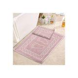 Bonny Home Soffy Pembe & Pembe 2 Adet 50x70 cm Banyo Paspası,%100 Doğal Pamuk