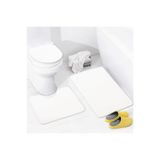 Bonny Home Unicolor Krem 3lü Banyo Paspası Seti, 60x90 cm, Kaymaz Klozet Takımı