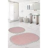 Bonny Home Venus Pudra 2'Li Dantelli Banyo Paspasi Seti Ceyizlik Klozet Takimi