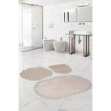 Bonny Home Venus Vizon 3'Lu Dantelli Banyo Paspasi Seti Ceyizlik Klozet Takimi