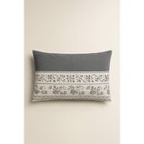 Bonny Home Veronika Mor Desenli 2'li Yastık Kılıfı, Pamuklu Kumaş, Fermuarlı, 50 x 70 cm