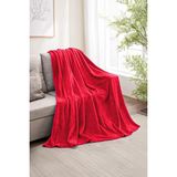 Bonny Home Warm Embrase Kırmızı Çift Kişilik Peluş Battaniye - 200 x 230 cm