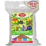Bonny Nice Doğal Kuş Kumu Çam Pelet Bülbül Kuş Kafes Altlığı 10 Kg 20 Lt (4 Adet)