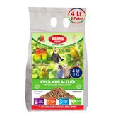 Bonny Nice Doğal Kuş Kumu Çam Pelet Papağan Kuş Kafes Altlığı 2 Kg 4 Lt (2 Adet)
