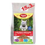 Bonny Nice Doğal Pellet Çam Peleti Kalın 15 x 3 lt Kedi Kumu