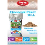 Bonny Nice Yavru/Yetişkin Hamsterlar için %100 Biyobozunur Doğal Çam Peleti Hamster Kafes Altlığı 5 Kg. 10 Lt.