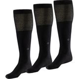 Bonny Silver Dizaltı Erkek Siyah Gümüş Çorap 3'lü Paket - 43 - 46