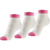 Bonny Silver Koku Yapmayan Duckly Soket Kadın Pembe Gümüş Çorap 3'lü Paket - Standart