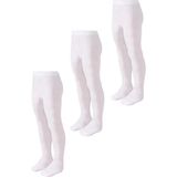 Bonny Silver Koku Yapmayan Külotlu Kız Çocuk Beyaz Gümüş Çorap 3'lü Paket - 5 - 6 Yaş