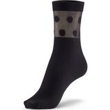 Bonny Silver Koku Yapmayan Polka Soket Kadın Siyah Gümüş Çorap - Standart