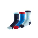 Bonny Silver Koku Yapmayan Soket Erkek Çocuk Karışık Gümüş Çorap 3'lü Paket Karışık 5-8 Yaş