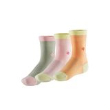 Bonny Silver Koku Yapmayan Soket Kız Çocuk Karışık Gümüş Çorap 3'lü Paket Karışık 9-12 Yaş